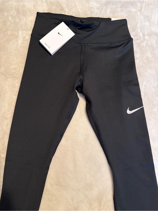 Nike Pants - Nike Black Athletic Leggings with White Swoosh